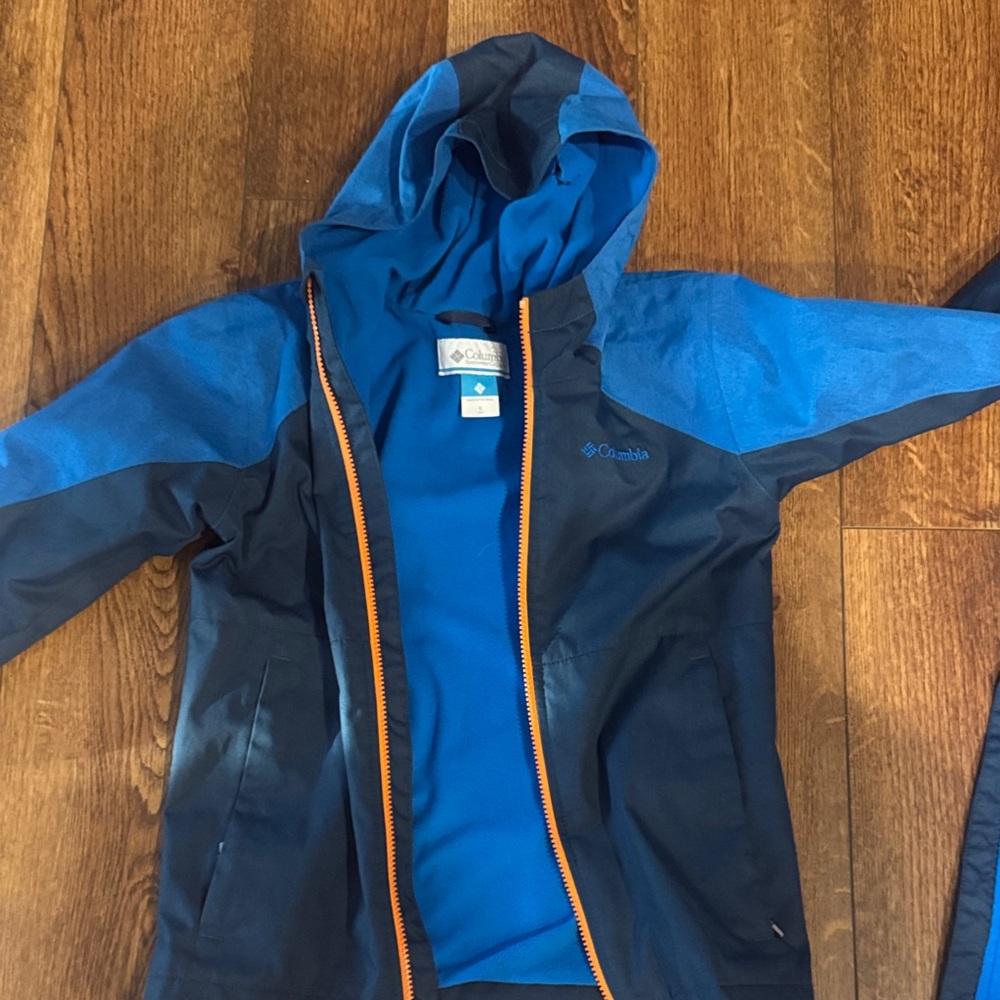 Columbia Kids Two-Tone Blue Raincoat